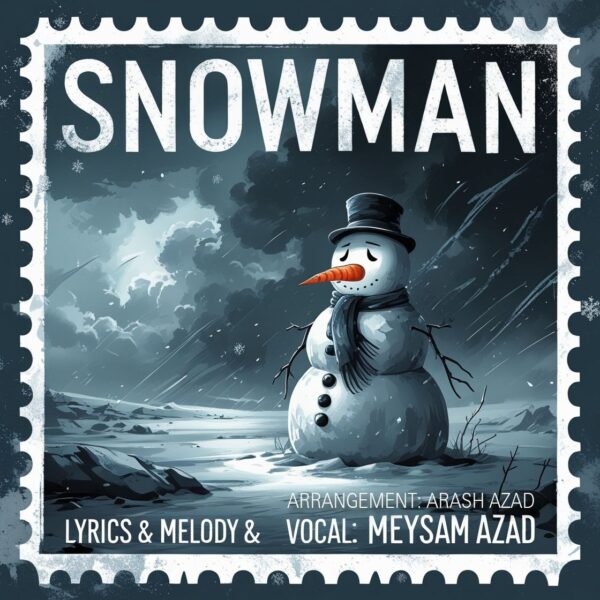 کاور آهنگ آدم برفی از میثم آزاد