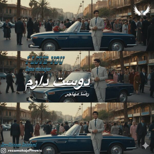 کاور آهنگ دوست دارم از رضا مهاجر
